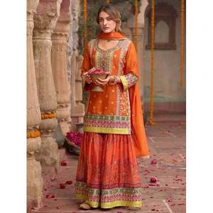 Traje de Fiesta Salwar Kameez de Poliéster de Diseño con Hermosa Dupatta - Product Image 3