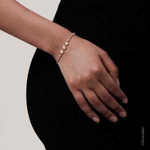 Modern Line <b>Bracelets</b> Wholesale 14k 18k <b>Solid</b> Gold Mix Pear Round Lab Grown Diamonds Prong Set Adjustable 7 Inches Manufacturer - Product Image 6