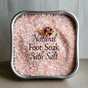 Sal de baño para pies tallada en piedra natural del Himalaya con cristales minerales del Mar Muerto, paquete de cuidado relajante de 850 g, terapia de spa - Product Image 2