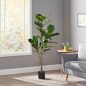 Albero Artificiale di Ficus Lyrata da 59 Pollici - Product Image 1