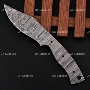 Cuchillo de Hoja Fija de Acero de Damasco Forjado a Mano, Punta Caída, para Caza, DIY, Venta al por Mayor Directa de Fábrica, Mejor Precio - Product Image 4