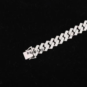 Bracelet gourmette de luxe en argent sterling 925 avec diamants Moissanite, bijoux de créateur sertis de pierres pour hommes et femmes - Product Image 3