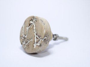 Handmade <b>Rustic</b> Mango Wood <b>Cabinet</b> Knobs with White Resin Inlay | Decorative Distressed Furniture Pulls | Vintage Style Round Wo - Product Image 4