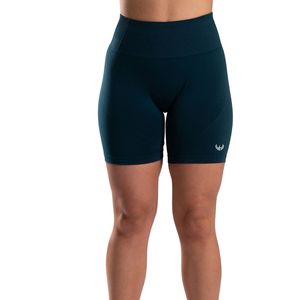 Shorts de sport sans couture taille haute pour femme, couleur turquoise, à compression, extensibles, pour la gym, le fitness, l'entraînement, le yoga et le cyclisme, pour tous les jours - Product Image 1