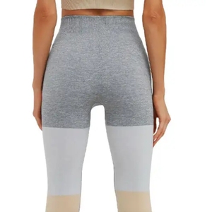 Custom Women <b>Capri</b> <b>Leggings</b> High Waist Workout Gym Yoga Fitness Pants Stretch Compression Breathable Seamless 100% Polyester - Product Image 4