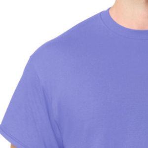 Lavender <b>Purple</b> Mens Classic Crew Neck Short Sleeve T Shirt Plain Cotton Tee Regular Fit Casual Basic Custom Logo Wholesale - Product Image 3