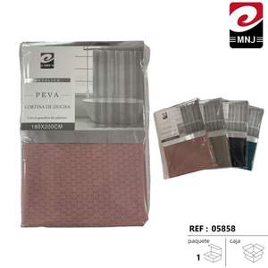 Rideau de douche 180x220 de qualité supérieure, imperméable en PEVA, pour salles de bain élégantes - Product Image 1