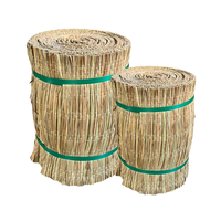 Tapis en jonc de roseau SEDGE MAT, style rustique, 45 cm x 20 m, clôture d'intimité pour terrasses et jardins, à prix avantageux