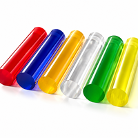 Barre acrylique colorée, différentes couleurs, barre acrylique pour éclairage LED, taille personnalisée, fabricant
