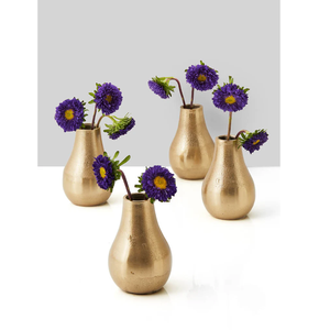 Durable Modern Aluminium <b>Vase</b> Handmade with Antique Finish for Bedroom Living Room Table Decoration Set of 4 - Product Image 1