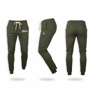 Pantalones Cargo Verde Oliva para Hombre Owais, Cintura Media, Cierre de Botones, Múltiples Bolsillos, Estilo Ropa de Trabajo, para Otoño - Product Image 2