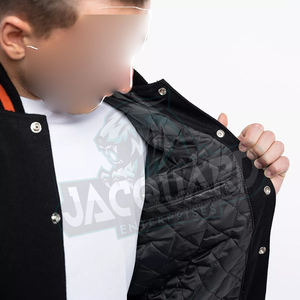 Chaqueta Varsity Vintage de Piel de Vaca de Alta Calidad, Resistente al Viento, para Hombre, Invierno, Mangas Largas, Transpirable, de Secado Rápido, Servicio OEM, Tallas Grandes - Product Image 6