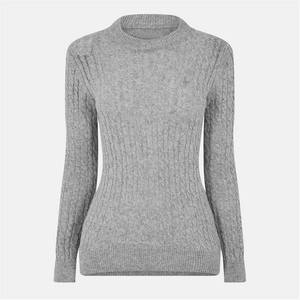 Pull en maille pour femme à col rond, couleur unie, en fil doux, respirant, pour usage quotidien, collection automne 2026 - Product Image 5