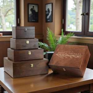 Custom Engraved Handcrafted Classic Design Wooden Jewelry <b>Box</b> Eco-Friendly Case for Wedding Favors Birthday Gifts Premium - Product Image 5