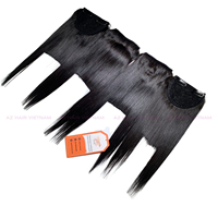 Haute qualité noir droite frange 100% pince à cheveux humains dans les Extensions de cheveux frange avant frange morceau de cheveux
