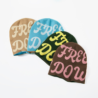 Gorro de Punto Personalizado con Logotipo para Hombre, Estilo Urbano de Invierno, Algodón de Alta Calidad con Logotipo Grande Bordado a Mano y Diseño de Imagen