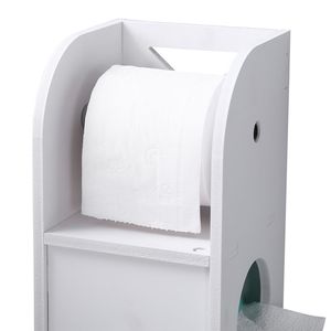 Mobile Bagno Moderno Eco-Friendly in MDF, Armadietto Stretto per Carta Igienica e Asciugamani in PVC, con Spazio per 19 Rotoli di 19 x 19 x 77 cm, per Uso Domestico - Product Image 5
