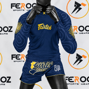 Ropa de Entrenamiento Ring: Camiseta de Manga Larga de Alto Rendimiento y Pantalones Cortos Ligeros para Boxeo, Kickboxing y Fitness - Product Image 3