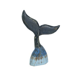 Escultura de ballena de madera de teca hecha a mano - Figura de madera única - Venta al por mayor - Product Image 4