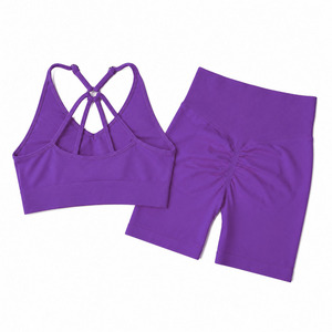 Novedades en Ropa Deportiva para Mujer, Conjunto de Yoga de Dos Piezas con Pantalones de Cintura Alta de Secado Rápido, Personalizable - Product Image 5