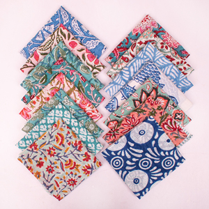 Designer <b>Boho</b> Floral Cotton Bandana Scarf Handmade Eco-Friendly Breathable Airflow Wrap for Neck Face Protection All Seasons - Product Image 2