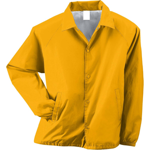 Men's Blue Windproof <b>Coach</b> Jacket Long Sleeve Turn-down Collar Casual Outerwear 100% Polyester Spring Wear - Product Image 4
