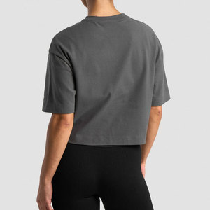 Workout Athletic Tee Breathable <b>Top</b> Women's <b>Crop</b> Length Loose Plus Size Comfortable Quick Dry Fitness Training Wear T-Shirt - Product Image 5