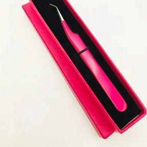 Pinzas de Acero Inoxidable Antimagnéticas de Alta Calidad de 10 mm de Longitud para Extensiones de Pestañas, Kit con Empaque Personalizado de Marca Privada - Product Image 2