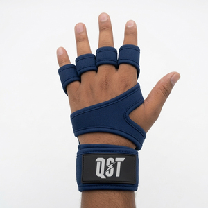 Gants de Cross-Training en Néoprène Synthétique Premium à Demi-Doigts avec Prise Renforcée, Soutien Paume et Poignet, pour Musculation et Logo Personnalisé - Product Image 1