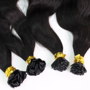 EXTENSIONES DE CABELLO HUMANO VIETNAMÉS CON PUNTA PLANA ONDULADA COLOR NATURAL ONDULADO MEJOR CALIDAD AL MEJOR PRECIO AL POR MAYOR - Product Image 3