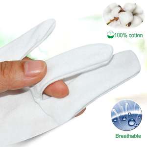 Gants d'inspection en coton 100 % personnalisables avec logo, longueur poignet, séchage rapide, style uni, haute qualité 2026 - Product Image 3