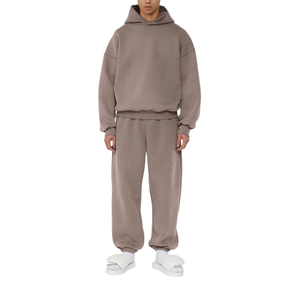 Chándal de Hombre de Alta Calidad con Capucha, Casual, Liso, con Logotipo Personalizado, Lavado Ácido, de Algodón, con Pedrería, Forro Polar Grueso, Corte Regular - Product Image 1