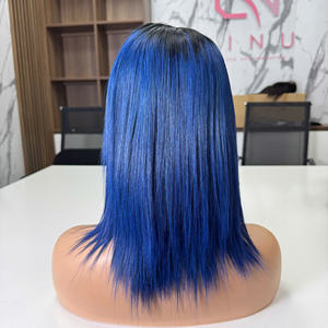 Vente en gros 100% Remy Extension de cheveux humains os droit pour perruque frontale en dentelle en noir pour les femmes faisceaux de cheveux bruts - Product Image 2