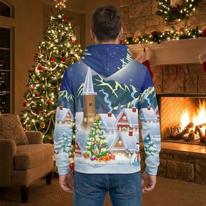 Sudaderas Navideñas para Hombre, Diseños Modernos, Impresión por Sublimación Personalizada, Tela Suave y Transpirable - Product Image 4