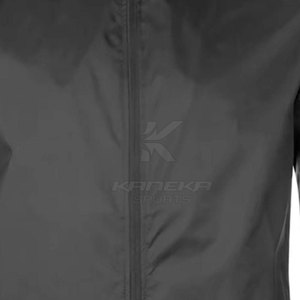 Veste en soie unisexe pour usage quotidien, veste d'hiver imperméable, coupe-vent, à capuche, logo sur le devant, tissu léger, style confortable à porter - Product Image 2