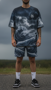 เสื้อยืดโอเวอร์ไซส์สไตล์คนเมืองสุดเทรนดี้ พิมพ์ลายแบบซับลิเมชั่น สำหรับผู้ชาย สวมใส่สบายๆ สไตล์สตรีทแวร์ ทรงหลวม ใส่ได้ทุกวัน - Product Image 6