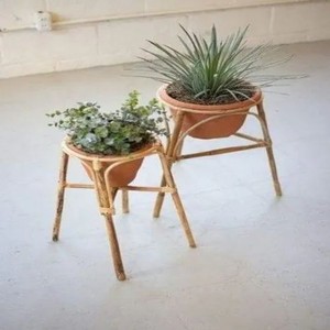 Handcrafted Mango Wood Modern Minimalist <b>Plant</b> <b>Pot</b> - Wholesale - Product Image 2