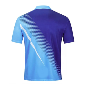 T-shirt léger en polyester et élasthanne pour homme, nouveau design, idéal pour le golf et le polo, avec tissu respirant, imprimé, uni et extensible - Product Image 5