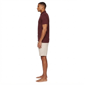 Chemise Homme Personnalisée 100% Coton Peigné Filé à Anneaux 180 g/m² Manches Courtes Brodé Piqué Anti-rétrécissement Style Smart Casual Golf - Product Image 3