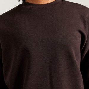 Sudadera Casual Oversize de Manga Larga con Cuello Redondo Básico para Mujer, Color Liso, Venta al por Mayor Personalizada - Product Image 3