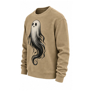 Men's <b>Waffle</b> Knit Sweatshirt Casual Crew Neck Long Sleeve Thermal Pullover Textured Winter Streetwear Custom OEM Clothing <b>Shirt</b> - Product Image 3