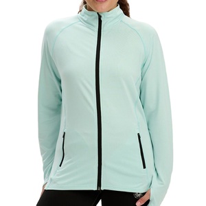 Chaqueta Deportiva Personalizada para Mujer, con Cuello Alto, Elástica en Cuatro Direcciones, Acanalada, Cortavientos, con Cierre, para Correr, Gimnasio, Actividades al Aire Libre, Ropa Deportiva de Invierno - Product Image 1