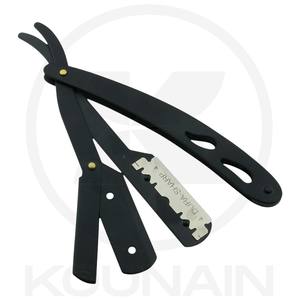 KOUNAIN - Maquinillas de Afeitar Desechables para Hombre, Plegables, de Una Sola Hoja, con Mango de Acero Inoxidable, para Barbería - Product Image 6