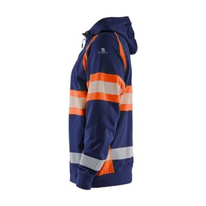 เสื้อโค้ทกันน้ำสะท้อนแสงสำหรับผู้ชาย เสื้อกันหนาวแบบ Hi-Vis สำหรับงานก่อสร้าง งานรักษาความปลอดภัย เสื้อแจ็คเก็ตกันลม รุ่น 2026 - Product Image 3