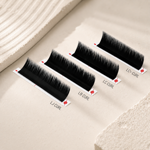 Charmlash Bandejas de Pestañas al por Mayor LC y LB, Bandejas de Pestañas Negras Mate, Estructura de Base de 2mm, Rizado Estable Personalizable - Product Image 1