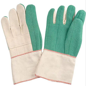 Gants de travail professionnels épais en coton blanc 100% de haute qualité, personnalisables avec logo OEM - Product Image 1