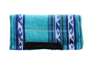 Couverture de selle occidentale de cheval de qualité supérieure, couverture 100% en laine indienne 34 "x 36" pouces, fabricant indien, meilleurs prix - Product Image 3