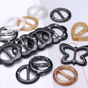 Trendy Resin Buckles Various Shapes Black Gold Silver White Fashionable <b>Bag</b> <b>Accessories</b> - Product Image 1