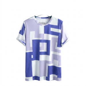 Blank Cotton Streetwear Boxy Fit Oversized <b>Tshirt</b> Mens Custom Rib Neck <b>Tshirts</b> For Men Latest Fashion Wear Solid Color - Product Image 5