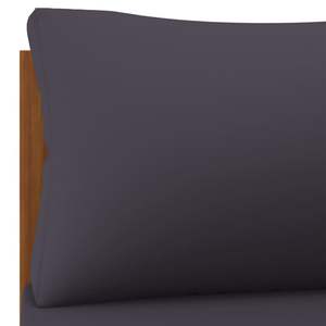 Sofá Modular Esquinero Mediano en Gris Oscuro, Muebles de Jardín de Madera Maciza de Acacia - Product Image 6